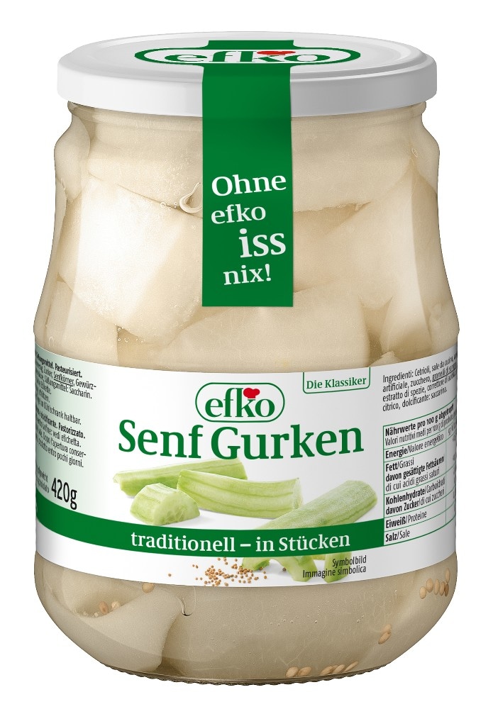 Efko Senf Gurken 670 g Angebot bei Maximarkt
