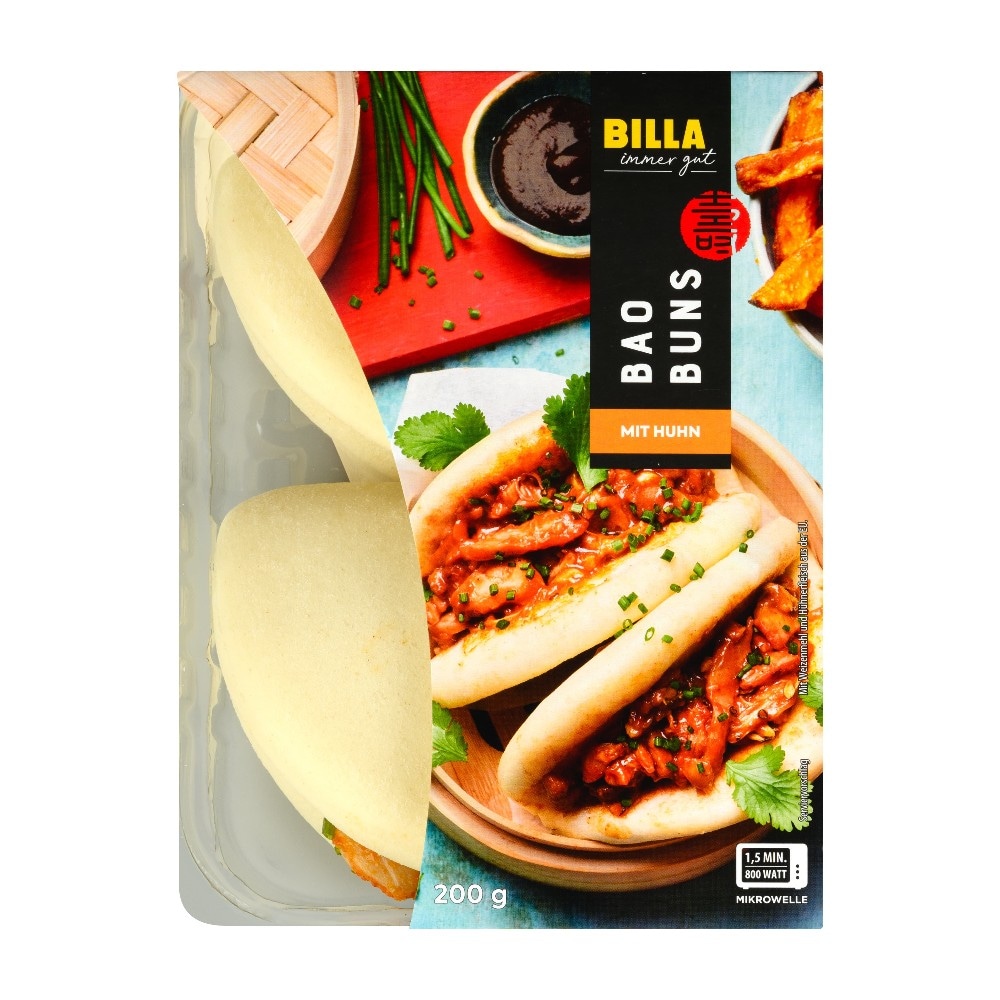 BILLA immer gut Bao Buns Huhn 200 g Packung Angebot bei Billa Plus
