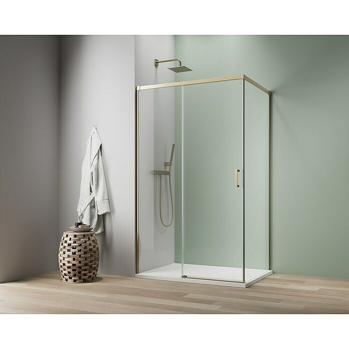 Roma Duschwand Eckeinstieg 90 x 90 cm Camargue Angebot bei Bauhaus
