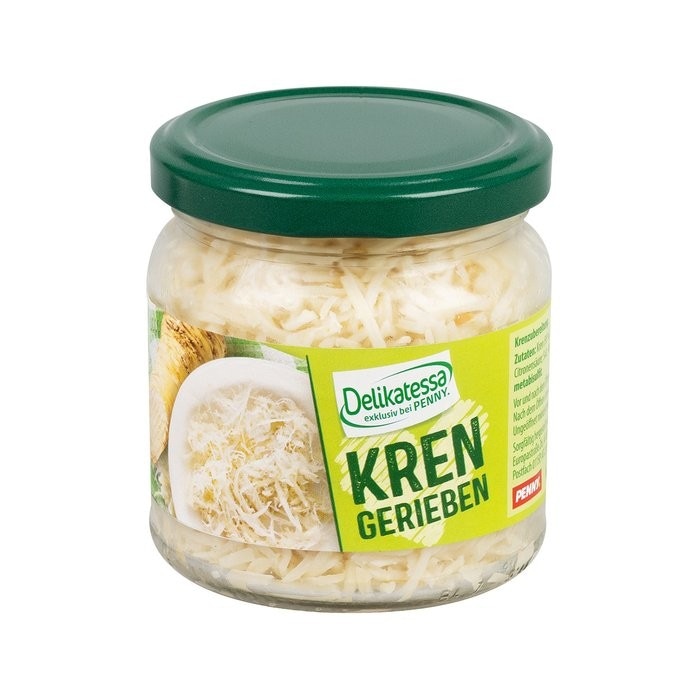 Kren gerieben od. Oberskren 110 g/190 g Delikatessa Angebot bei Penny