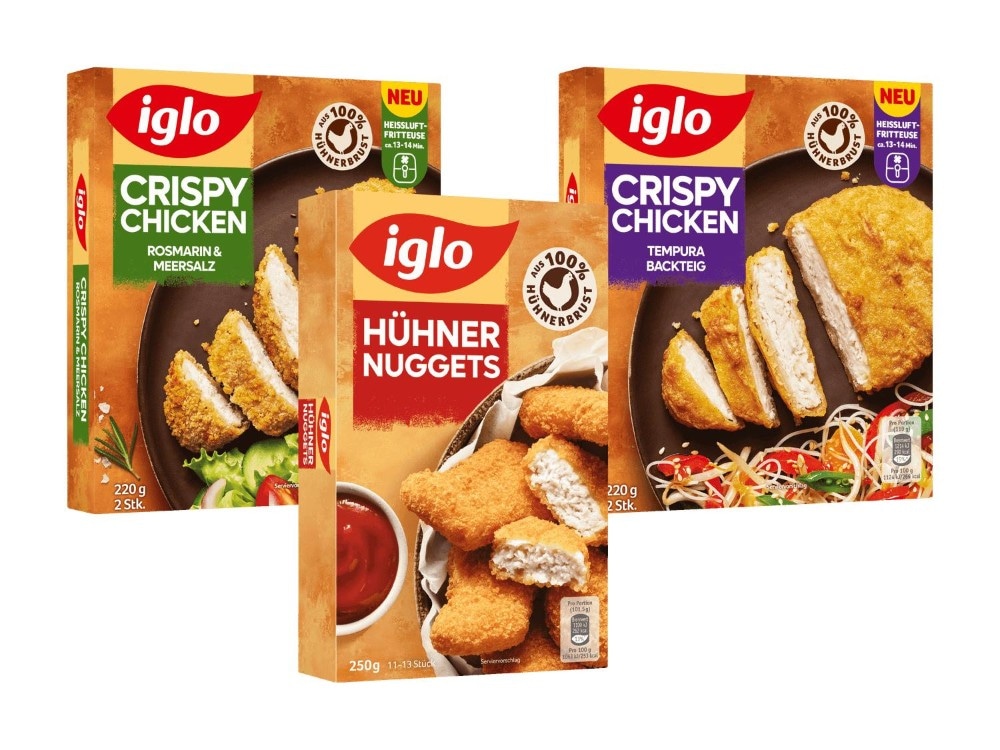 Iglo Hühner Sticks, Nuggets oder Crispy Chicken 220-250 g Angebot bei Spar