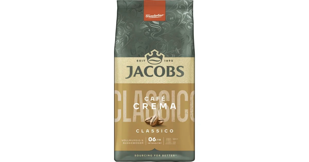 Jacobs Café Crema ganze Bohne 500 g Angebot bei Spar