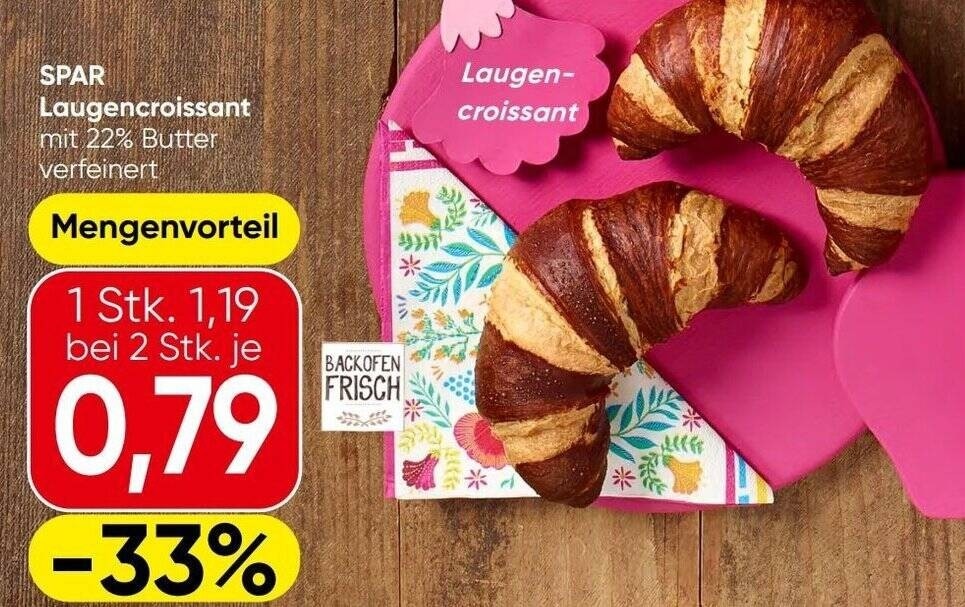 Laugencroissant Angebot bei Spar