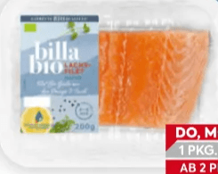 Bio-Lachsfilet 200 g Billa Bio Angebot bei Billa