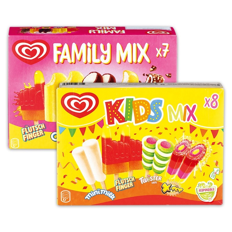 Kids/Family Mix Kids Mix je 398 ml oder Family Mix je 462 ml Langnese Angebot bei Norma