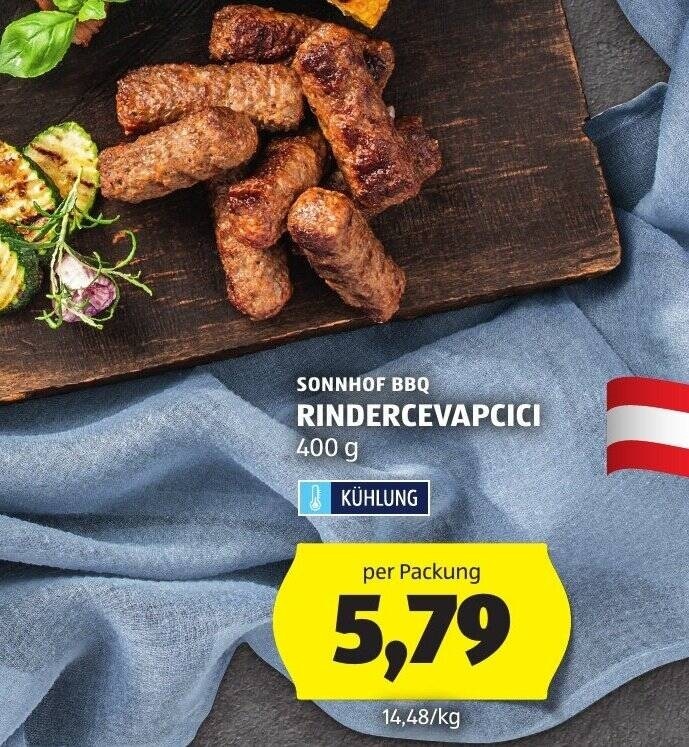 Rindercevapcici 400 g Sonnhof BBQ Angebot bei Hofer