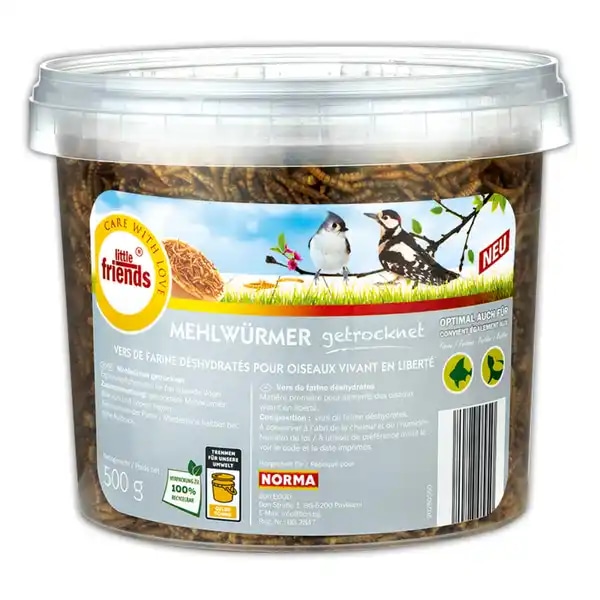 Mehlwürmer 500 g Little Friends Angebot bei Norma