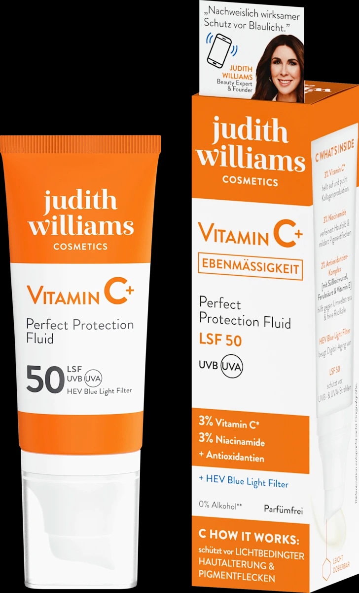 Judith Williams Vitamin C+ Perfect Protection Fluid LSF 50 50 ml Judith Williams Cosmetics Angebot bei Dm
