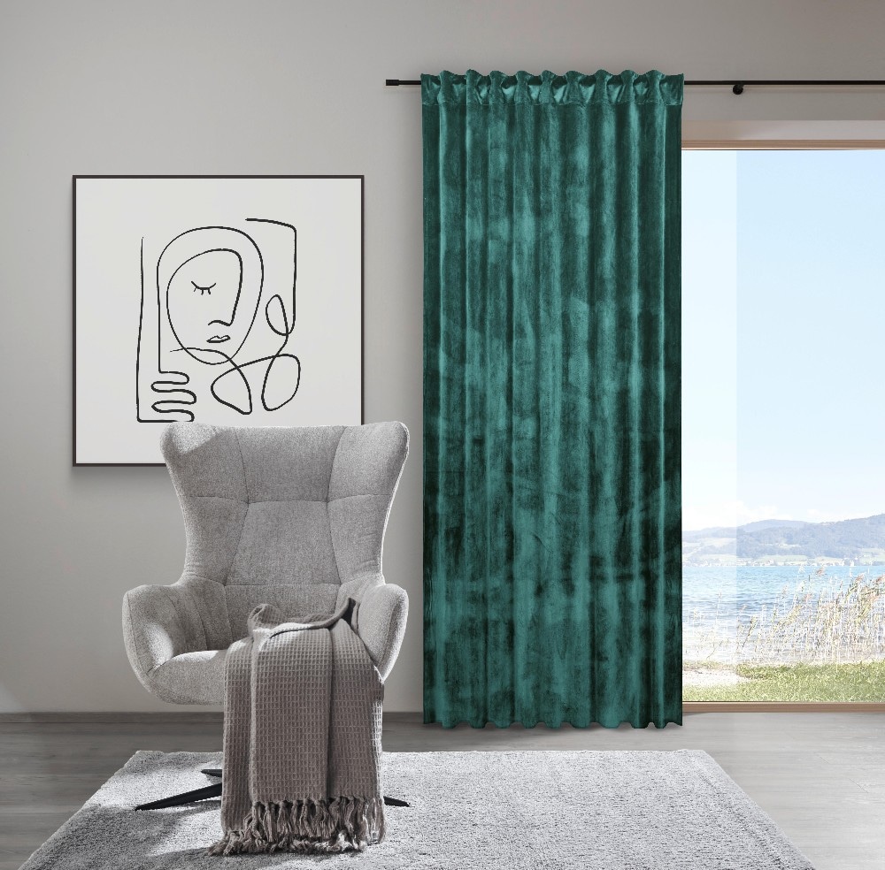 Samtvorhang VIOLA BxH: ca. 140x245cm Angebot bei Mömax