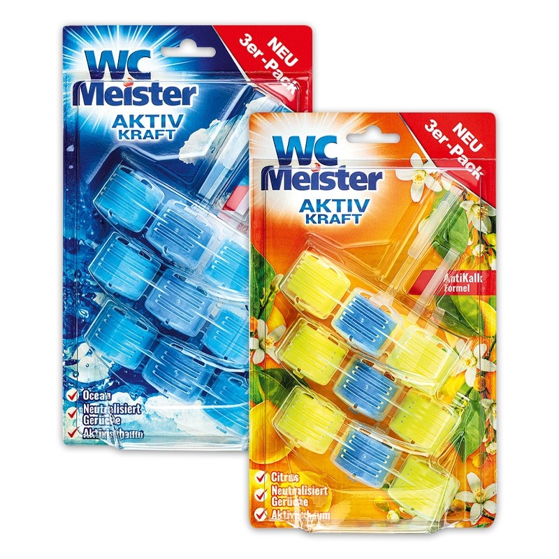 WC-Steine 3x45 g = 135 g WC Meister Angebot bei Norma