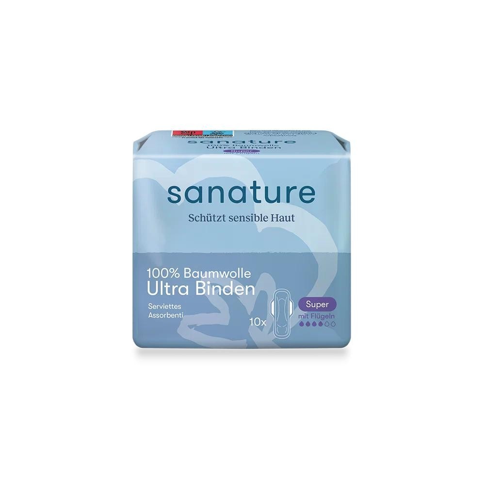 Sanature Binden oder Slipeinlagen Angebot bei Müller
