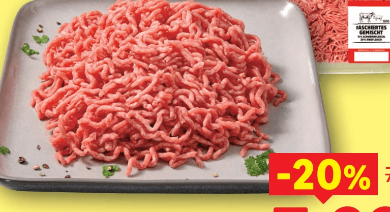 Frisches Faschiertes gemischt 1 kg Angebot bei Lidl