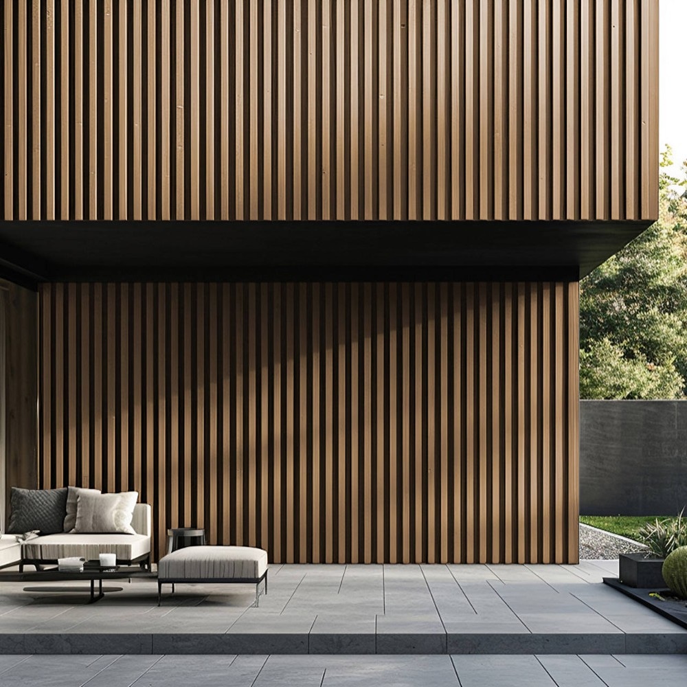 Fassadenverkleidung Duvar Teak 10 M² HOME DELUXE Angebot bei Hofer
