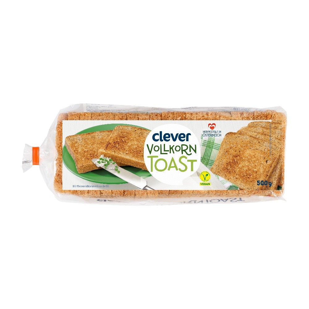 clever Vollkorntoast 500 g Angebot bei Billa
