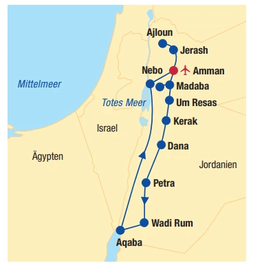 JORDANIEN Abenteuer & Kultur 9 Nächte Angebot bei Billa Reisen