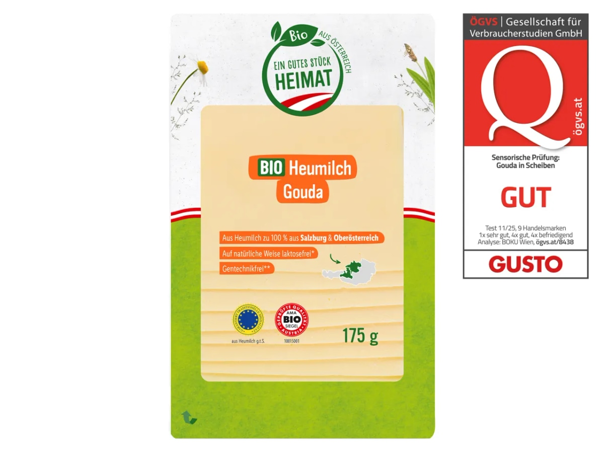 EIN GUTES STÜCK HEIMAT Bio Heumilch Käsescheiben 175 g Angebot bei Lidl