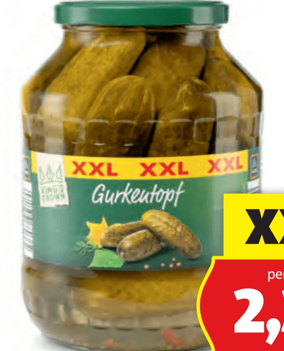 King's Crown XXL Gurkentopf 1,55 kg Angebot bei Hofer