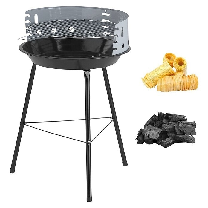 Holzkohlegrill Partyset Angebot bei Bauhaus