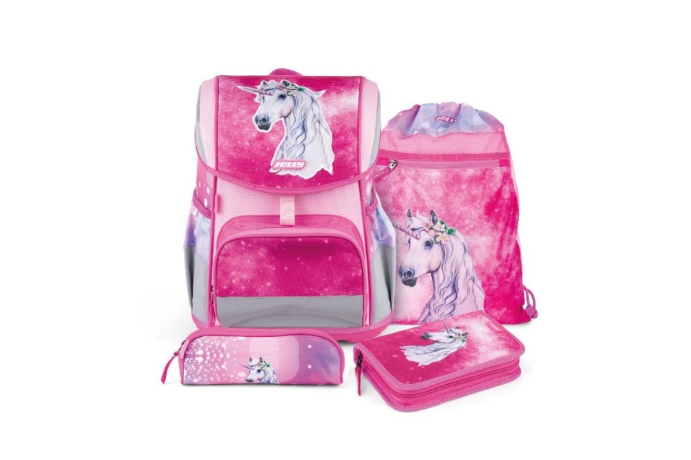 Schultaschenset Flexi Goal, Flexi Heart, Flexi Motor oder Pink Unicorn 46-teiliges Set Jolly Angebot bei Maximarkt