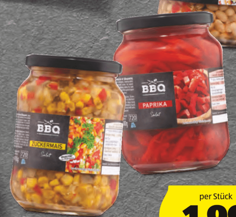 Grillsalat 650 g/670 g BBQ Angebot bei Hofer