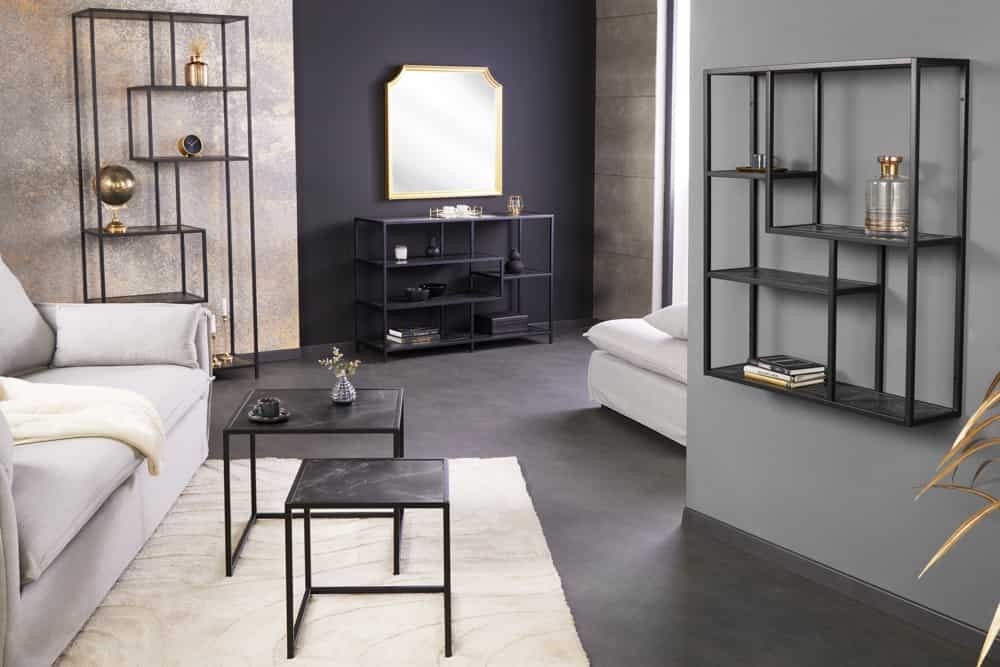 Regal, Gestell Metall Schwarz ca. 43x71x30 cm Angebot bei Möbelix