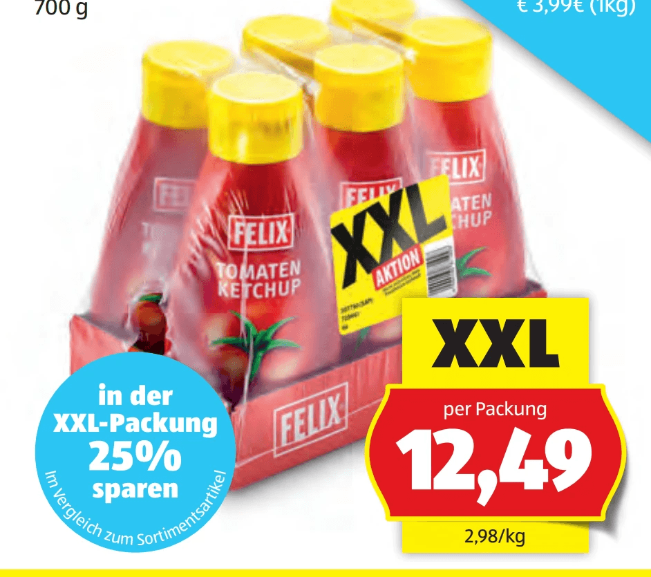 Felix Ketchup Multipack 700 g Angebot bei Hofer