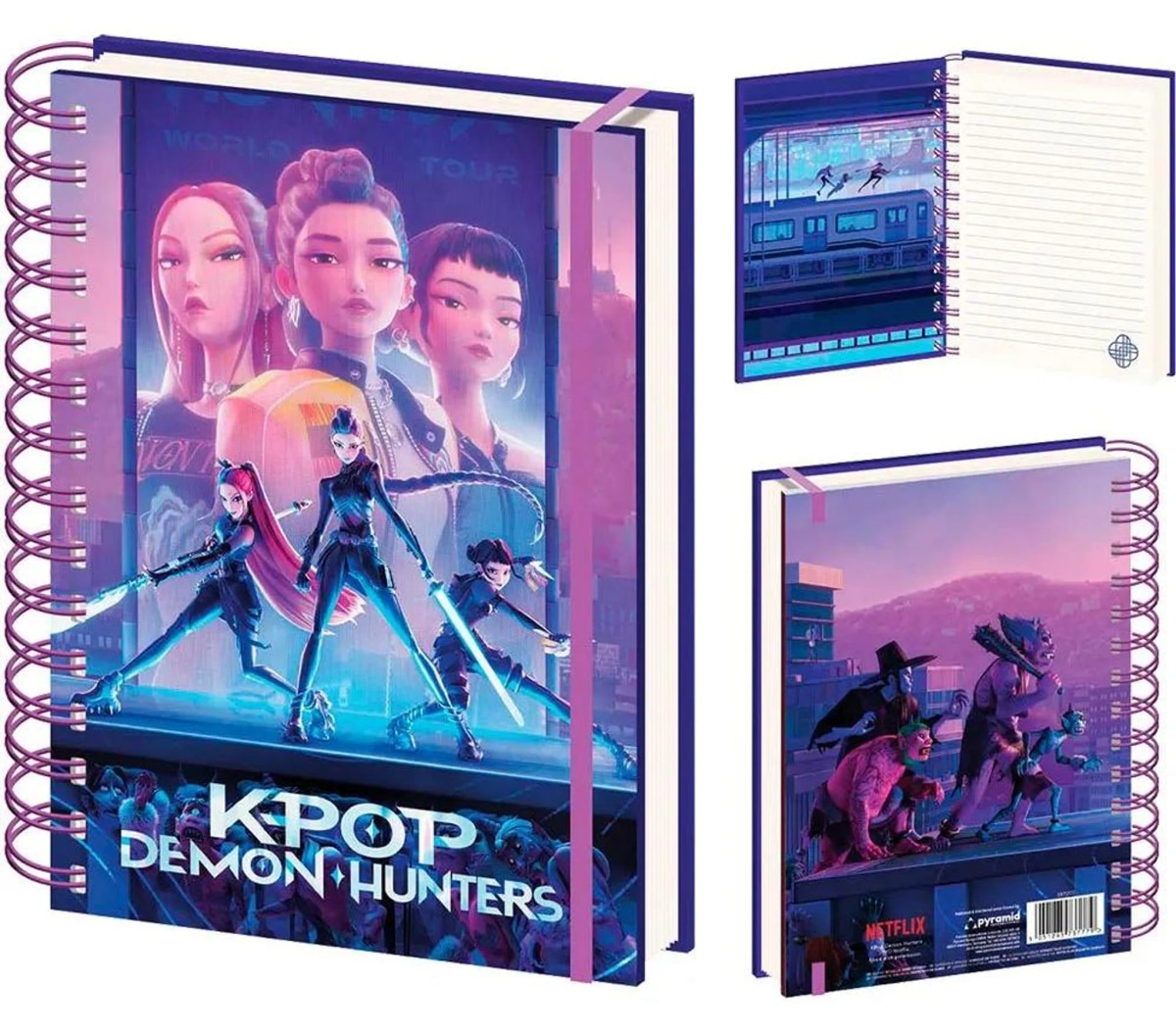 K-POP Demon Hunters Spiralnotizblock A5 80 Blatt, 80 g/m² Angebot bei Maximarkt