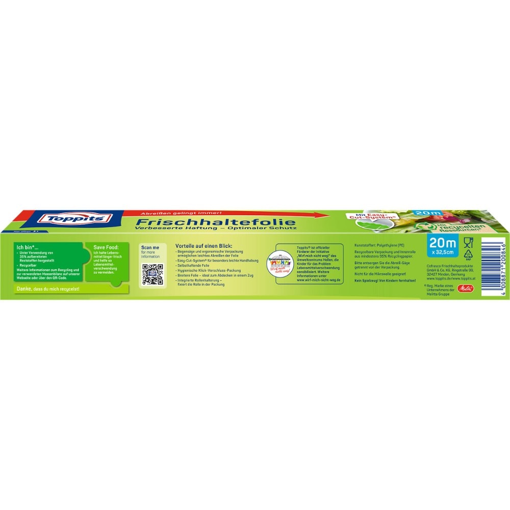 Toppits Frischhaltefolie 1 Pkg. Angebot bei Eurospar