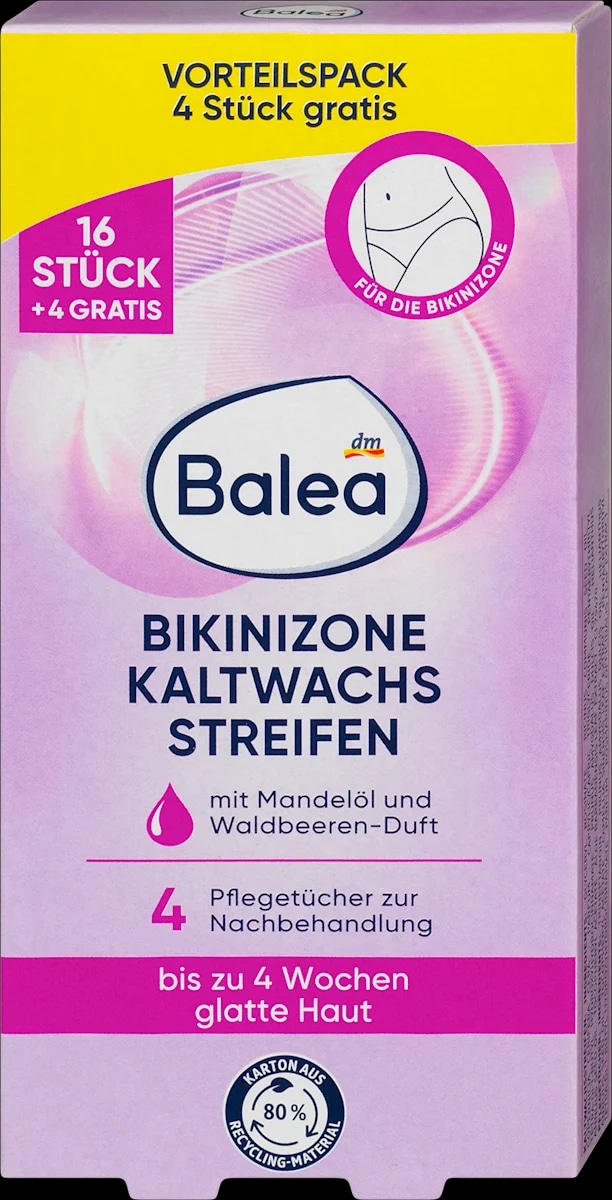 Balea Kaltwachsstreifen Bikinizone 16 Stk. Angebot bei Dm