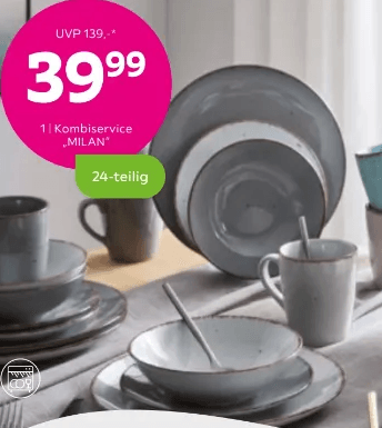 Kombiservice Milan 24-teilig Angebot bei Mömax