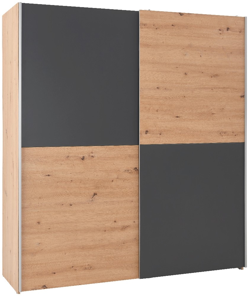 Schwebetürenschrank 2 Türen, BxHxT: ca. 170x195x58 cm Angebot bei Möbelix
