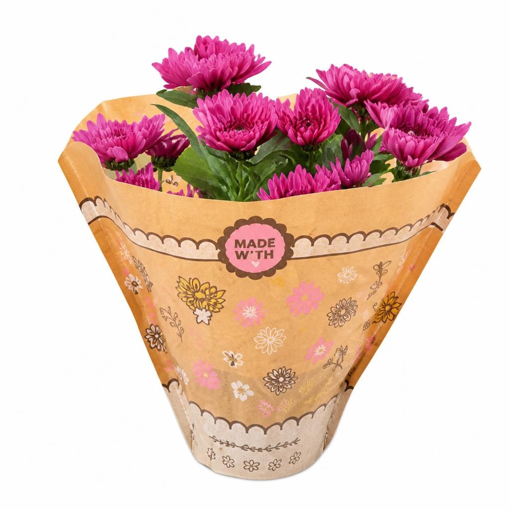 Chrysanthemen in Papiertüte Angebot bei Penny
