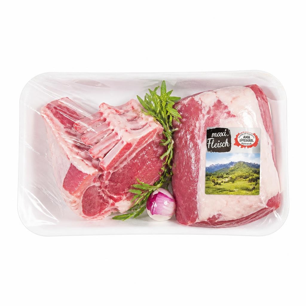 Österr. Lammrücken oder Lammschlögel vom Junglamm per kg Maxi Fleisch Angebot bei Maximarkt