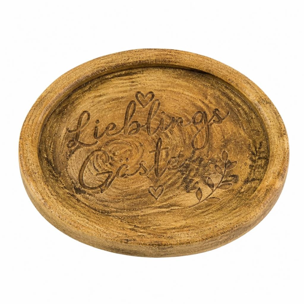 Untersetzer „Lieblingsgäste“ Ø ca. 10 cm Angebot bei Norma