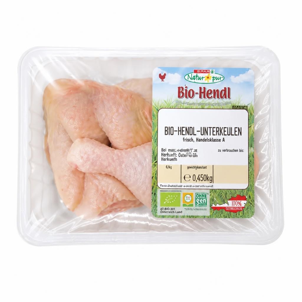 Bio-Hendl-Unterkeulen natur SPAR Natur*pur Angebot bei Eurospar