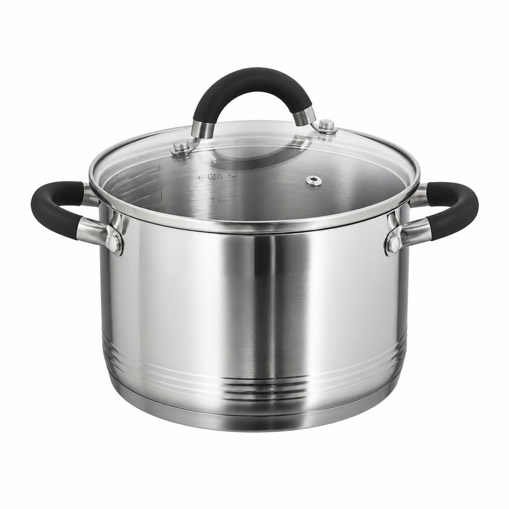 Edelstahl-Kochtopf „Tromso" 5 Fleischtopf Ø ca. 20 cm, 6 Bratentopf Ø ca. 20 cm Angebot bei Norma