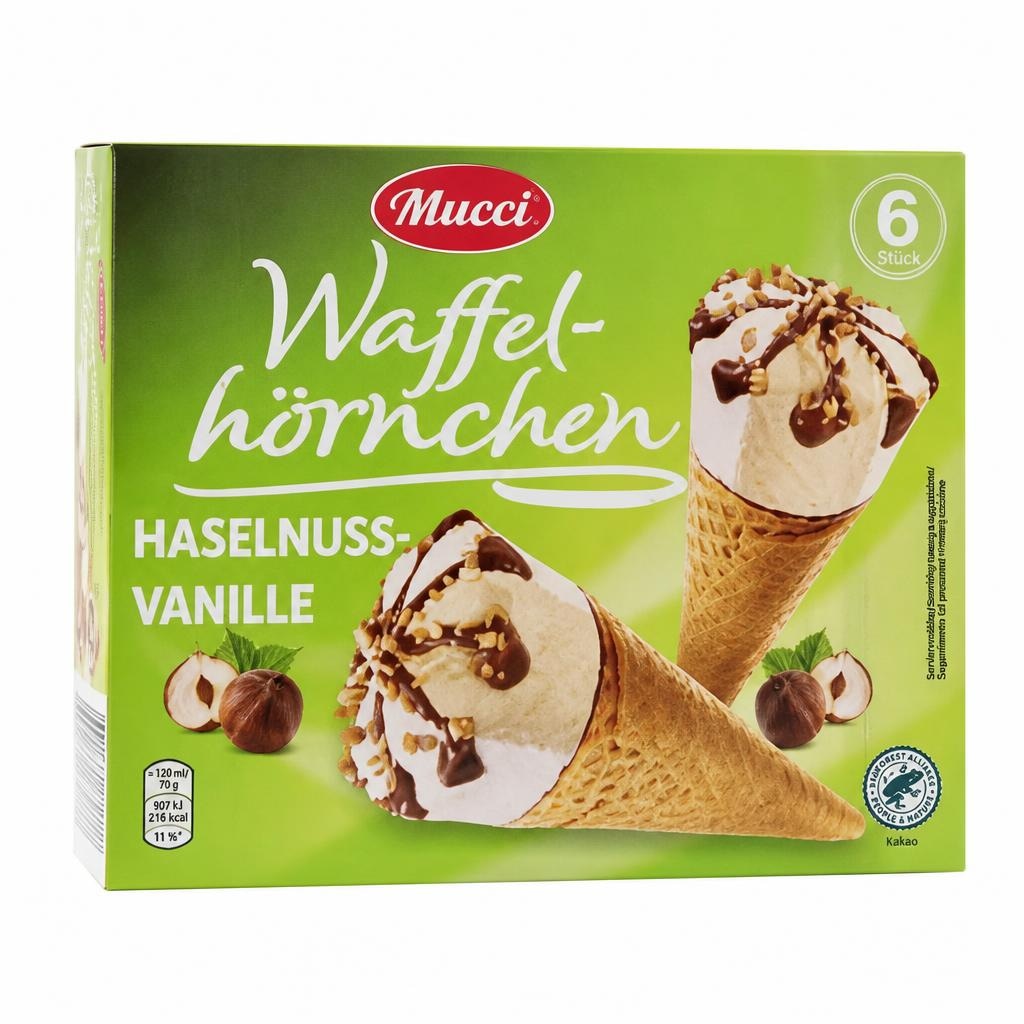 Mucci Waffelhörnchen 720 ml Angebot bei Hofer