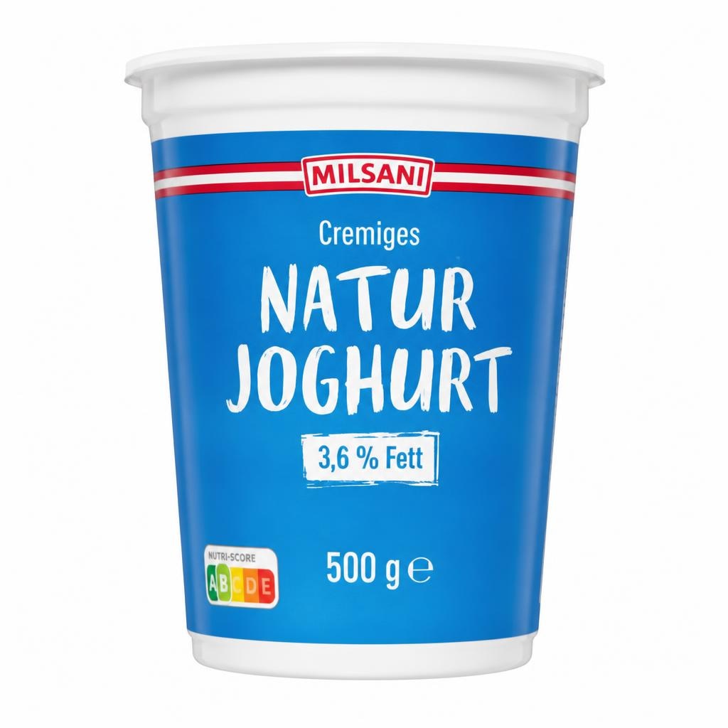 Cremiges Naturjoghurt 500 g Milsani Angebot bei Hofer