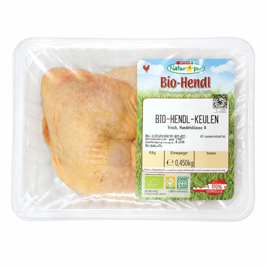 Bio-Hendl-Keulen 450 g SPAR Natur*pur Angebot bei Eurospar