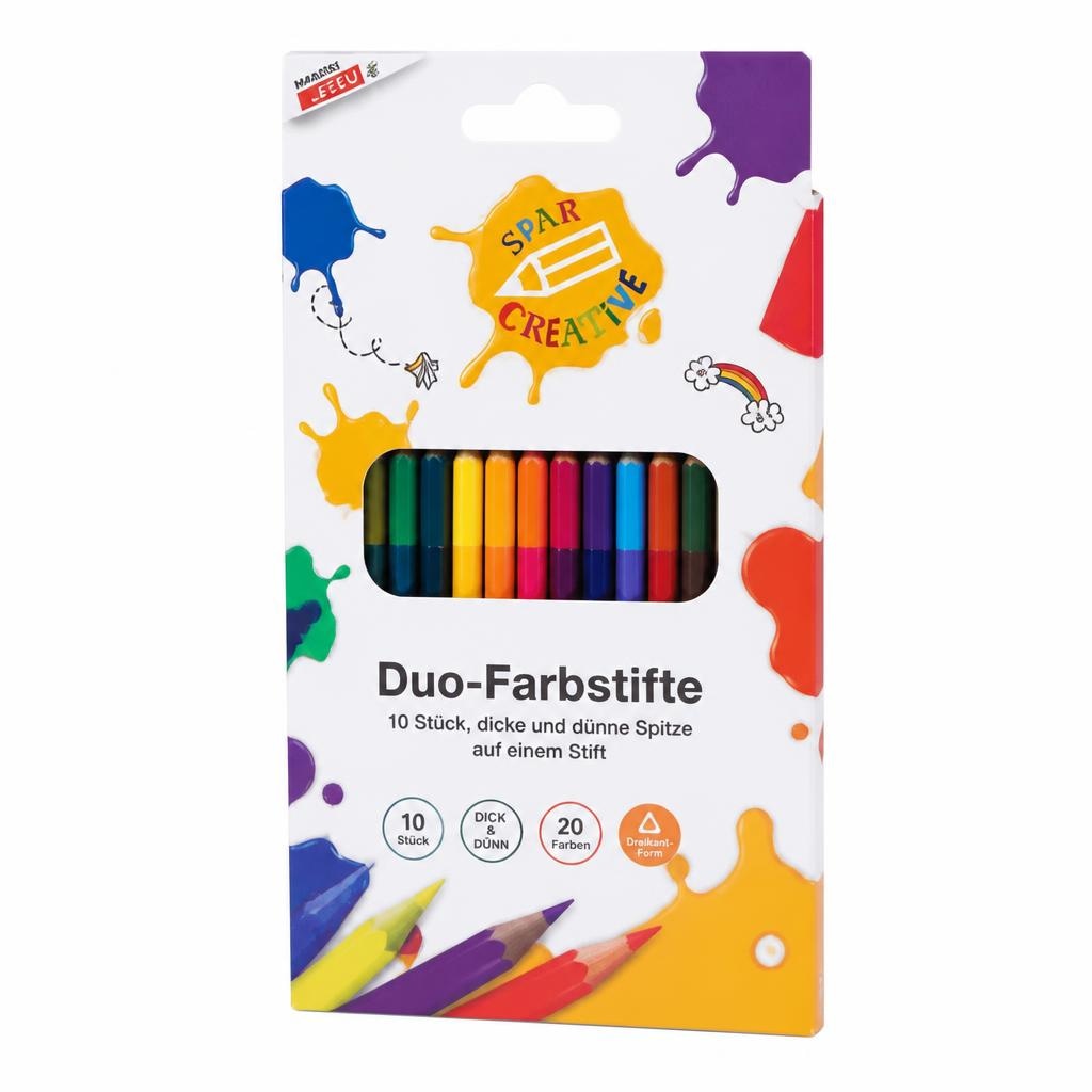 Duo-Farbstifte 12 Stifte SPAR CREATIVE Angebot bei Maximarkt