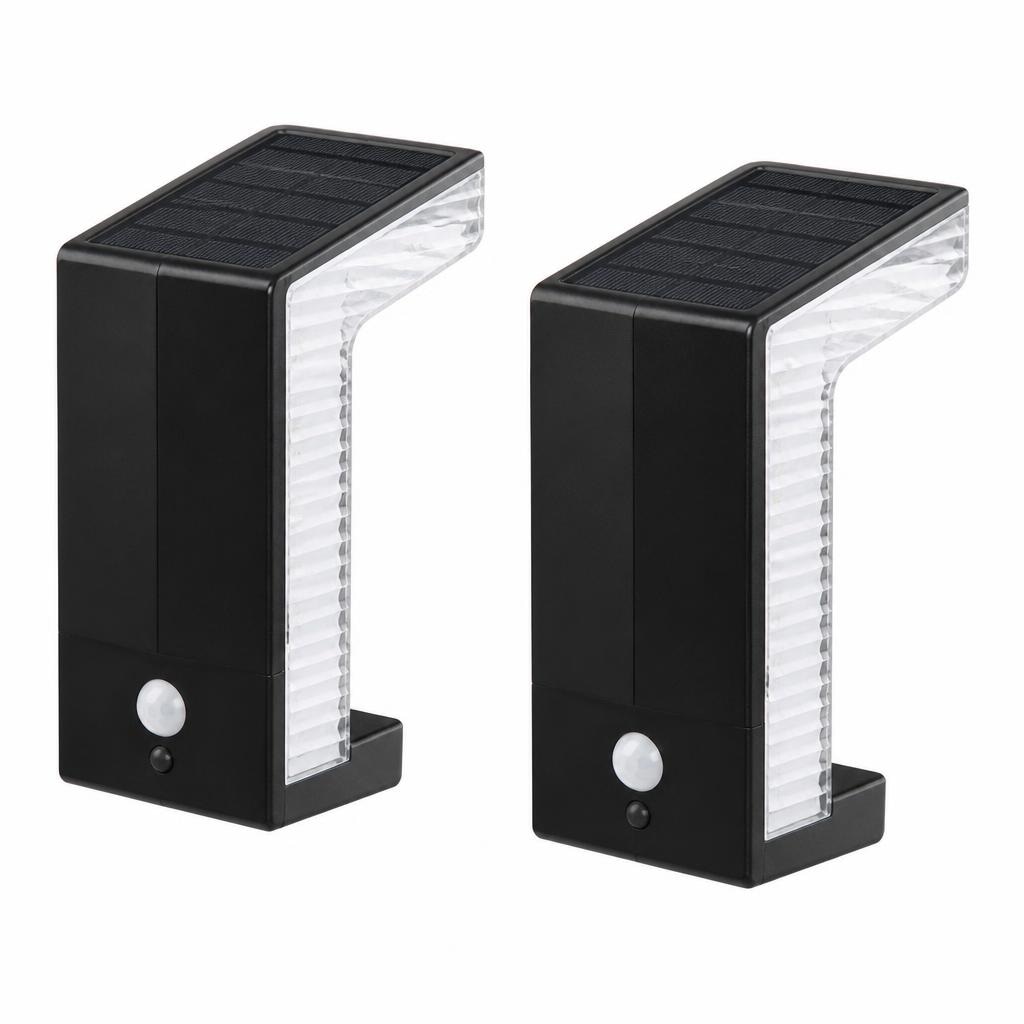 LED-Sensor-Solar-Wandleuchte 2er-Set goodlight Angebot bei Norma