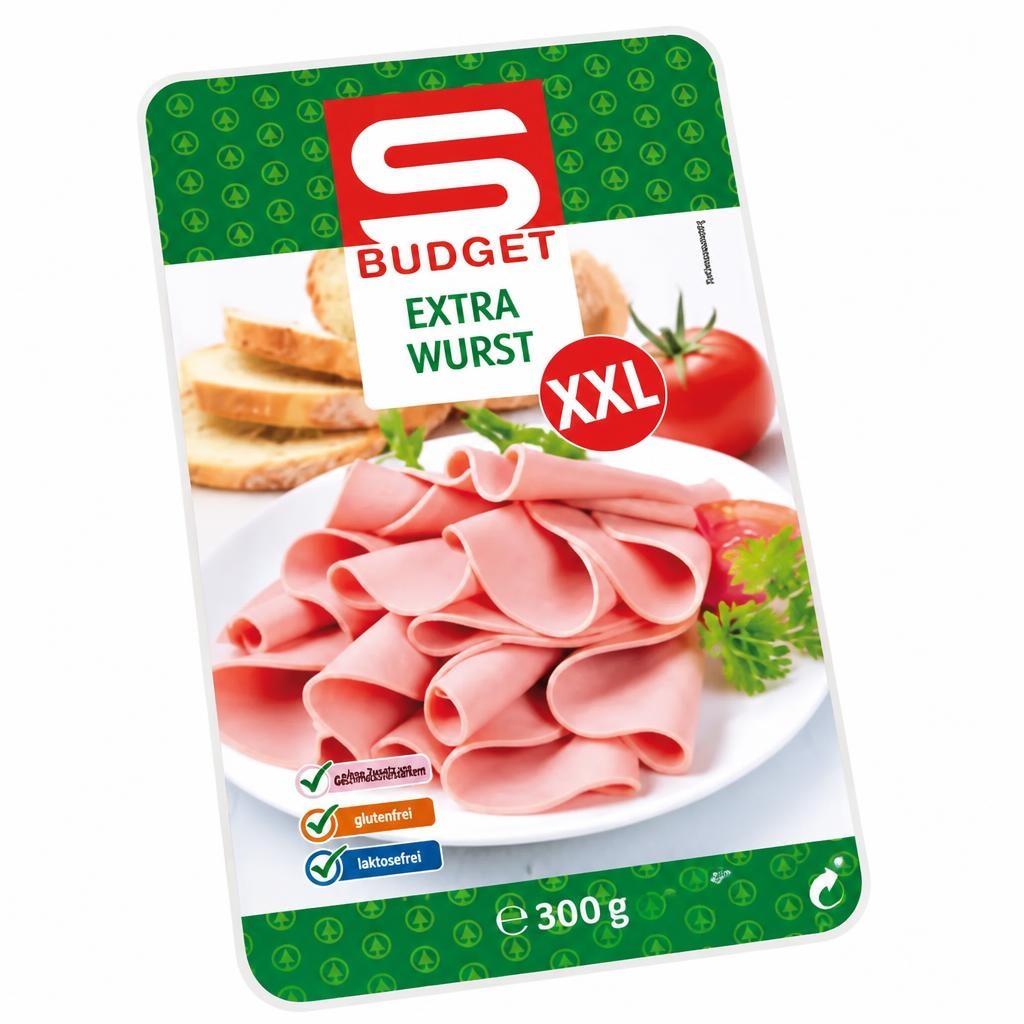 S-BUDGET Extrawurst geschnitten 300-g-Pkg. Angebot bei Spar