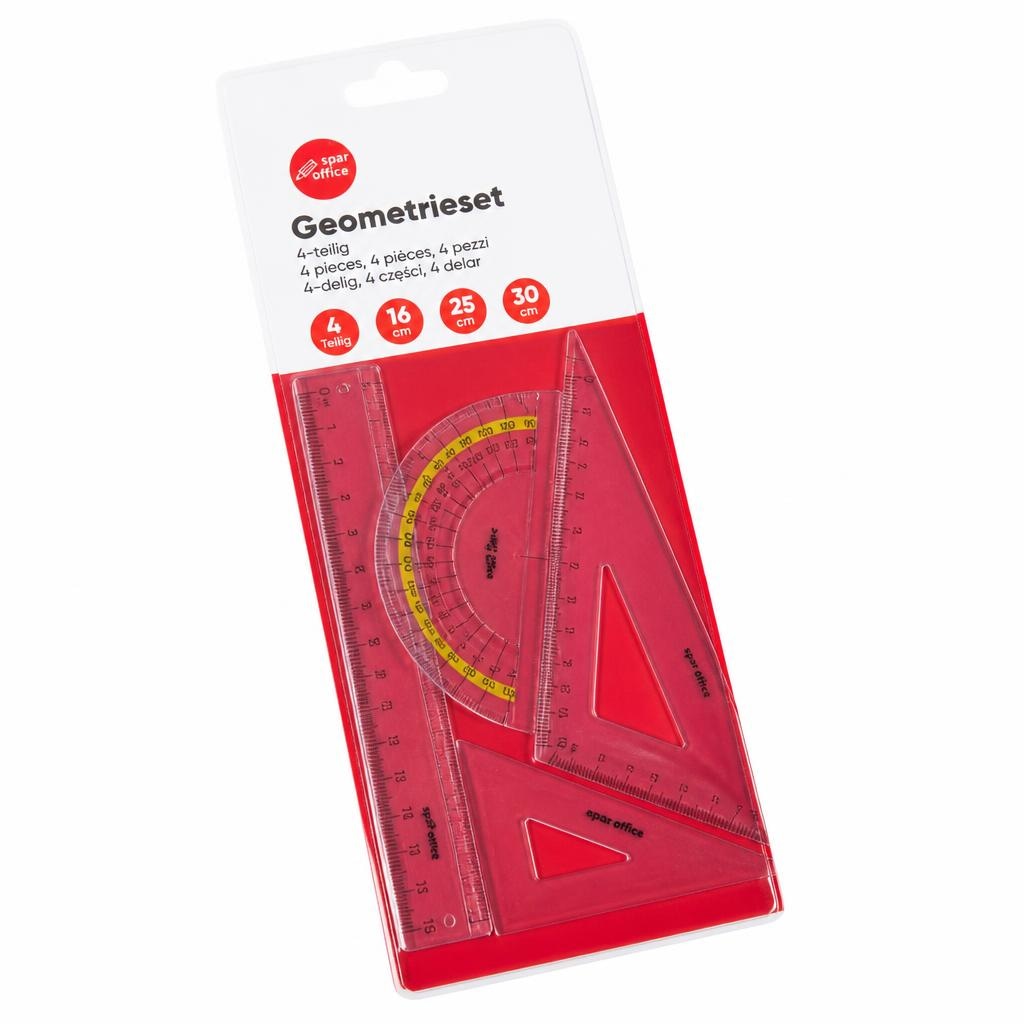 Geometrieset 4-teilig Spar office Angebot bei Maximarkt