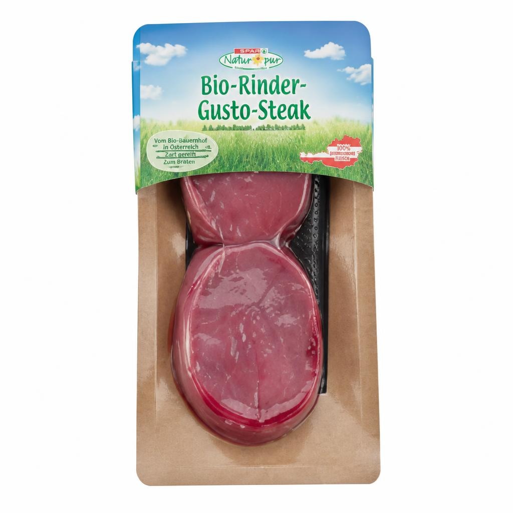 Bio-Rinder-Gusto-Steak ca. 350-g-Packung Angebot bei Spar