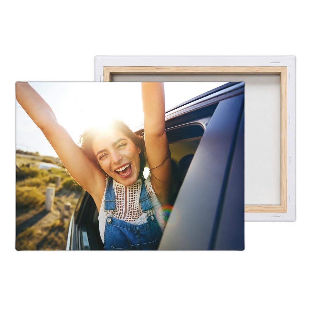 Foto-Leinwand 100 x 75 cm Angebot bei Hofer