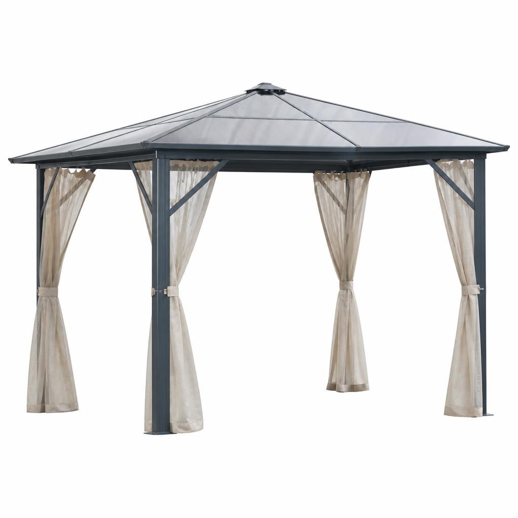 Gartenpavillon H: 258,6 cm, B x T: 270 x 270 cm Angebot bei Bauhaus