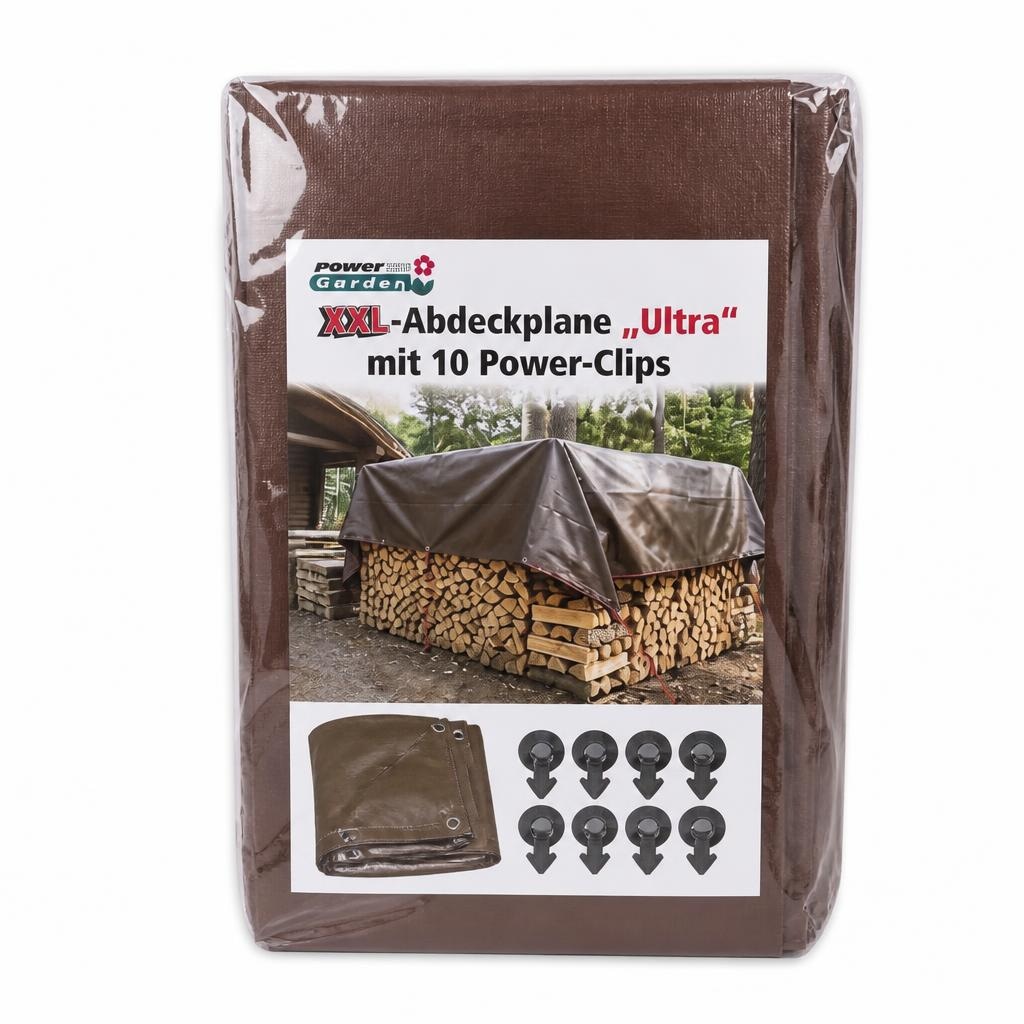XXL-Abdeckplane „Ultra“ mit 10 Power-Clips 3x4m PowerTec Garden Angebot bei Norma