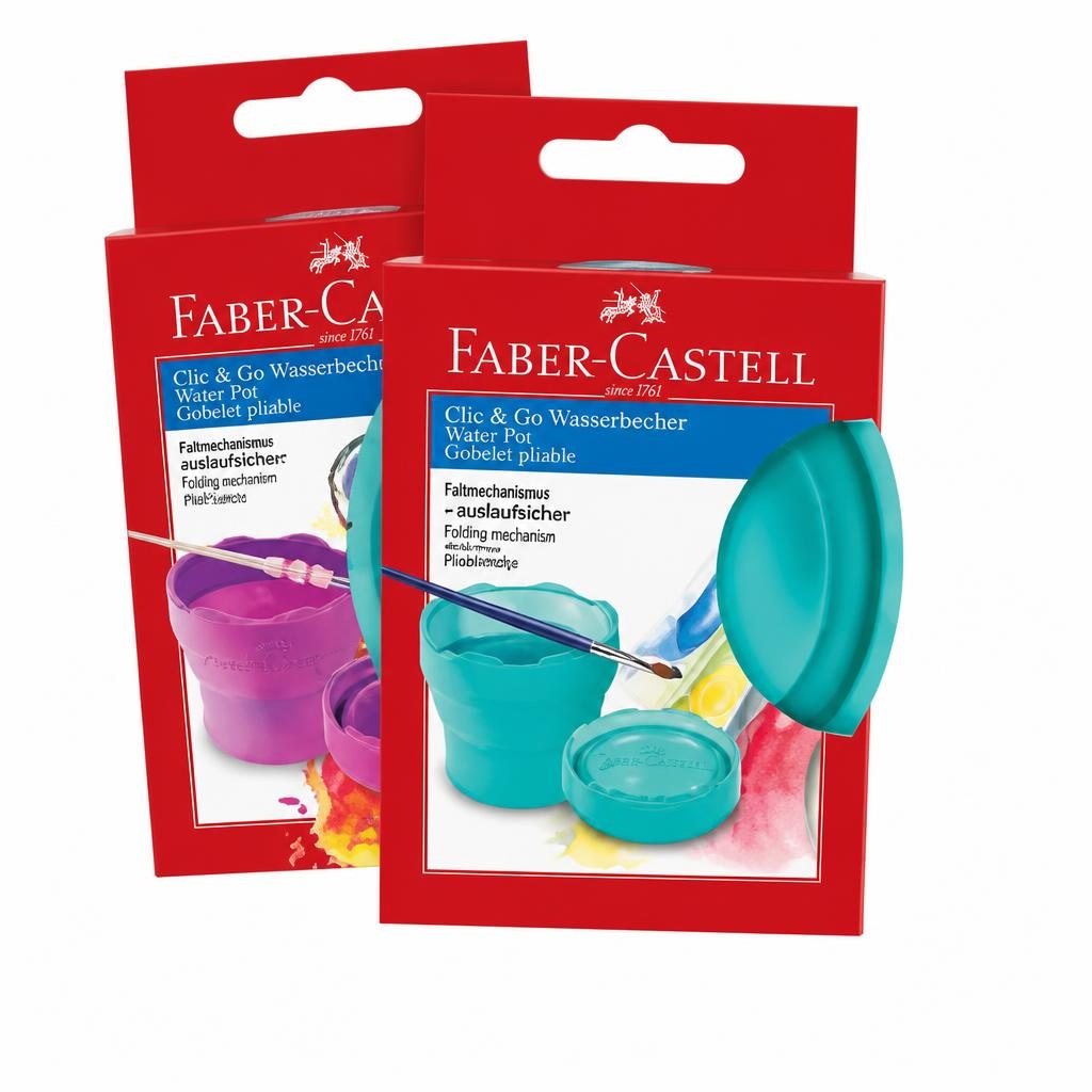 Faber-Castell Wasserbecher Click & go Angebot bei Maximarkt