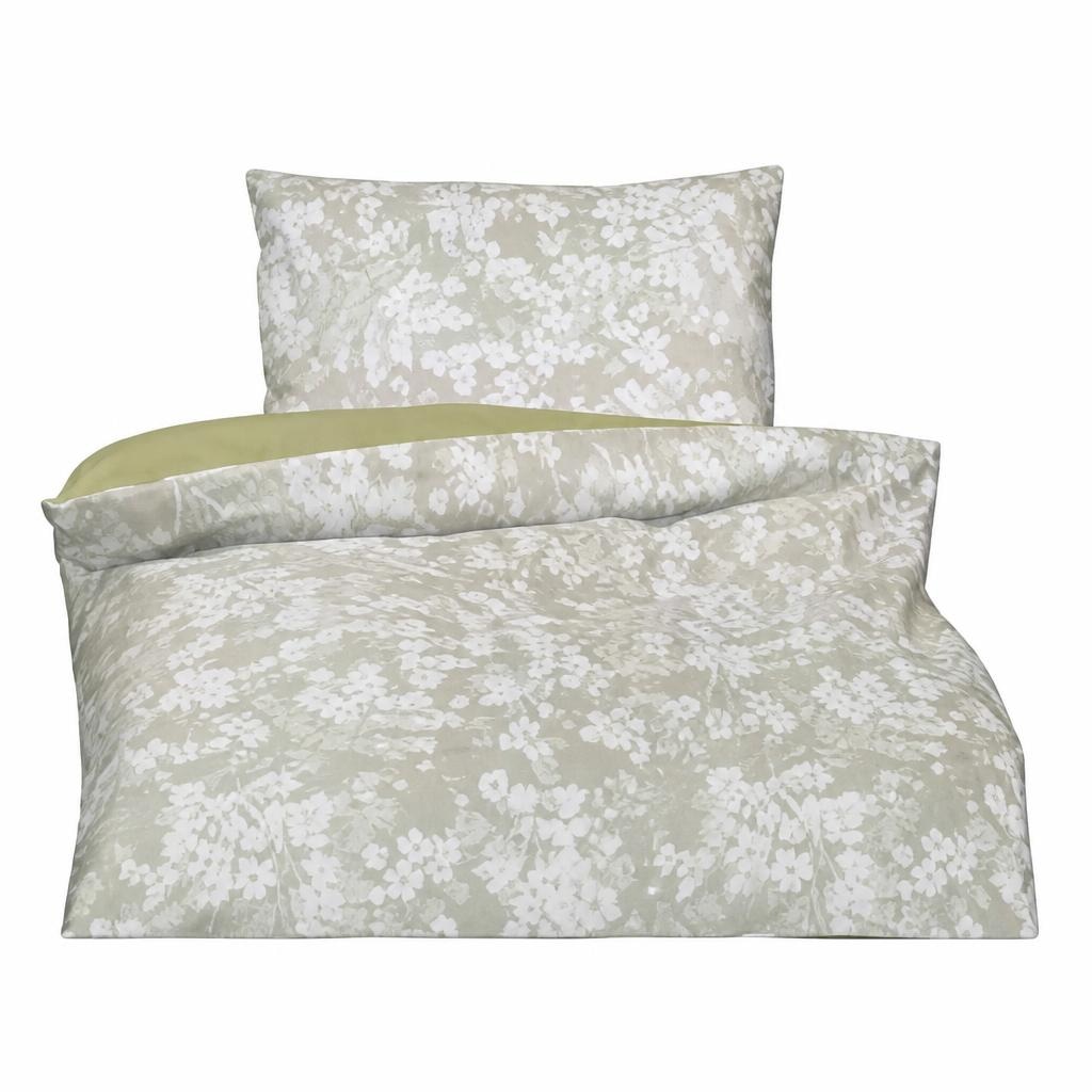 Baumwoll-Satin-Bettwäsche mit Zipp 140 x 200 cm, 70 x 90 cm Angebot bei Reiter