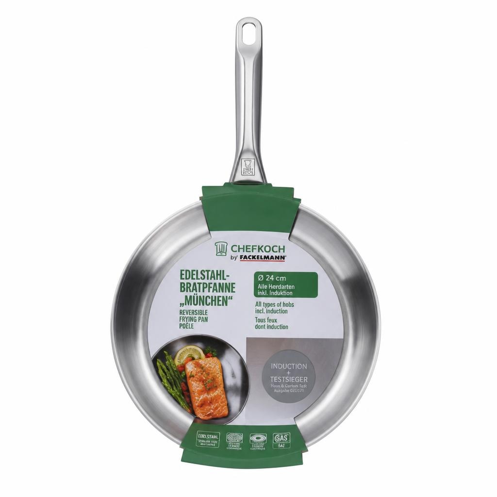 Edelstahl-Bratpfanne München Chefkoch Angebot bei Maximarkt